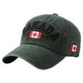 thumbnail image 1 of GDREDA Summer Hats for Woman Canada Baseball Cap Canada Day Embroidered Maple Leaf Flag Adjustable Hat，Army Green, 1 of 8