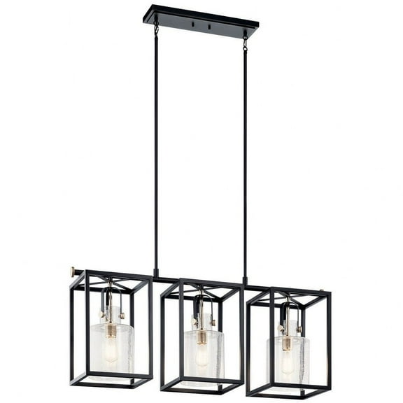 Kichler Lighting - Kitner - 3 Light Linear Chandelier In Vintage Industrial