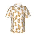 thumbnail image 1 of Balery Labrador Retriever Dog Camisas hawaianas de manga corta para hombre, camisas playeras de corte holgado, camisas de vacaciones con botones,Small, 1 of 7