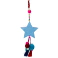 thumbnail image 3 of Northlight 9.5" Red Bohemian Star with Pom Pom Christmas Ornament, 3 of 3
