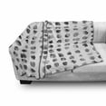 thumbnail image 3 of Black and Grey Soft Flannel Fleece Throw Blanket, Watercolor Circle Blobs or Splashes in a Repetitive Pattern, Cozy Plush for Indoor and Outdoor Use, 50" x 60", Dark Grey and Pale Taupe, by Ambesonne, 3 of 6