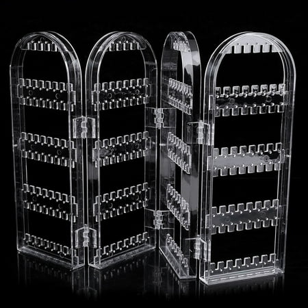2017 New Practical Delicate Clear Transparent Earrings Ear Studs Necklace Jewelry Display Rack Stand Organizer Holder, Clear