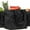 Black, variant on BTEPSGA 3Pack Canvas Grocery Bag XL Set with Real Pockets, Long Shoulder Strap and Short Handle. Heavy Duty, Foldable, Washable