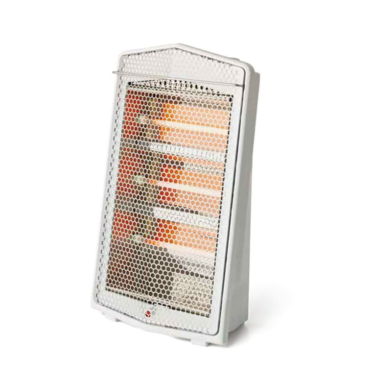Portable Heater / Quartz Electric Heater with 2 Rods – White