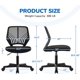 thumbnail image 3 of Songqin Student Desk Chair, Low-Back Armless Study Chair with Lumbar Support, Adjustable Swivel Office Chair for Home Bedroom School, Black, 3 of 9