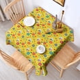 thumbnail image 2 of Fairy Princess Flower Pattern Square Tablecloth,Waterproof Square Table Cover,Wipeable Spillproof Washable Table Cover for Home Kitchen Party Decor 52"x52"(132x132cm), 2 of 6