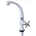 thumbnail image 2 of Grifo de agua fría y única de plástico ABS, fregadero de cocina, accesorios para lavabo de baño G1/2 (cola), 2 of 5