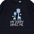 thumbnail image 3 of Inktastic My Poppy Loves Me Boys Giraffe Grandson Baby Sweatshirt, 3 of 4