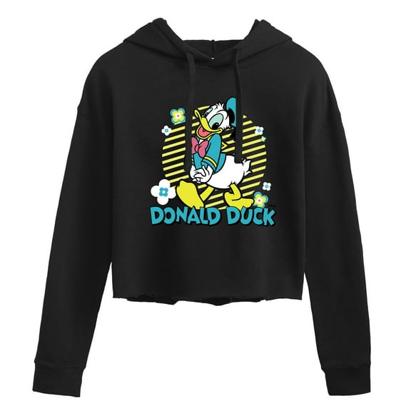 Disney - Donald Duck - Juniors Cropped Pullover Hoodie