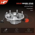 thumbnail image 5 of A-Premium Front Wheel Bearing Hub Assembly Compatible with Nissan Armada Nissan Titan 2012 2013 2014 2015 4WD w/ABS 6-Lug, 5 of 9