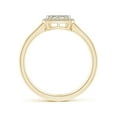 thumbnail image 2 of ANGARA Natural 0.14 Ct. Diamond Halo Ring in 14K Yellow Gold for Women (Ring Size: 3.5), 2 of 9
