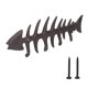 thumbnail image 2 of Soporte para Llaves de Hierro Fundido Rústico con Diseño de Huesos de Pescado Soporte para Toallas de Mano de Metal con 4 Ganchos Montado en la Pared para Toallas y Ropa ANGGREK Otros, 2 of 8