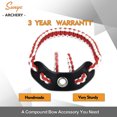 thumbnail image 2 of SUNYA Archery Bow Wrist Sling, 550 Paracord Strap Comfortable on Hand.Fit Bow Stabilizer. Full Grain Leather Yoke with Brass Accessories. Mutiple Camo Loop Colors, 2 of 9