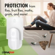 DynaTrap DOT White Indoor Fly Trap with 1 StickyTech Card - 1 Trap