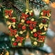 thumbnail image 4 of Adornos navideños artesanales decorativos para el árbol, monogramas decorativos acrílicos 2D con gorro de Papá Noel, 26 letras, adornos navideños colgantes para manualidades, decoración navideña para, 4 of 5
