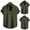Green2, variant on TAIAOJING Summer Men's Shirts Soild Color Lapel Large Size Beach Holiday Short Sleeve Button Down Blouse Shirt