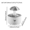 thumbnail image 3 of AMLESO Essential Oil Diffuser LED Lights Bedroom Fireplace Rain Drop Air Humidifier White, 3 of 8