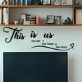 thumbnail image 4 of This is Wall Stickers Living Room Wall Decals Black Text Wall Art Stickers Peel and Stick DIY Vinyl Art Decorations for Living Room Bedroom Home Wall Decor 90x30cm, 4 of 7