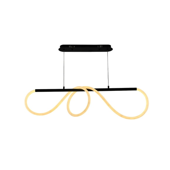 Lámpara Candil Colgante LED Rope Luxica Lighting Negro