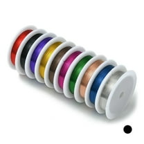 1Set Round Iron Wire Mixed Color 28 Gauge 0.3mm 65.61 Feet(20m)/roll 10 rolls/set