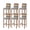 Gray, variant on Farmhouse Beige Brown Bar Stool Covers Set of 4, Vintage Wooden Striped Stretch Washable Bar Chair Covers with Backs, Removable Pub Counter Height Chair Cover for Kitchen Dining Room Cafe