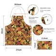 thumbnail image 7 of Autumn Fall Leaves Pattern Apron-Garden Aprons for Women with Pockets-Cotton Linen Waterproof Kitchen Cooking Gardening Aprons Adjustable for Kitchen,Cooking,BBQ and Salon 33"x27", 7 of 7