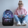 thumbnail image 2 of Yuyamidu Wolf School Bags for Boys 7-10 Girls Book Bags Ages 6-8 Starry Sky Junior High Teenagers School Bags with Adjustable Padded Straps, 2 of 7