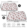 thumbnail image 7 of Lsque Red Snake Car Windshield Sun Shade | Accordion Folding Style Auto Shade for Car Truck SUV Van | Blocks UV Rays Sun Visor Protector | Small, 7 of 7