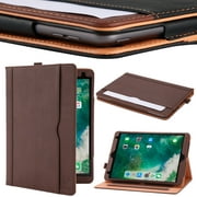Apple iPad 10.2 Inch 2021/2020 (7th/8th/9th Generation) Case Soft Leather Stand Folio Case Cover for iPad 10.2 Inch,Multiple Viewing Angles,Auto Sleep/Wake,Document Pocket - Brown