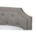 thumbnail image 4 of Baxton Studio Willis Modern and Contemporary Light Grey Fabric Upholstered King Size Bed, 4 of 7