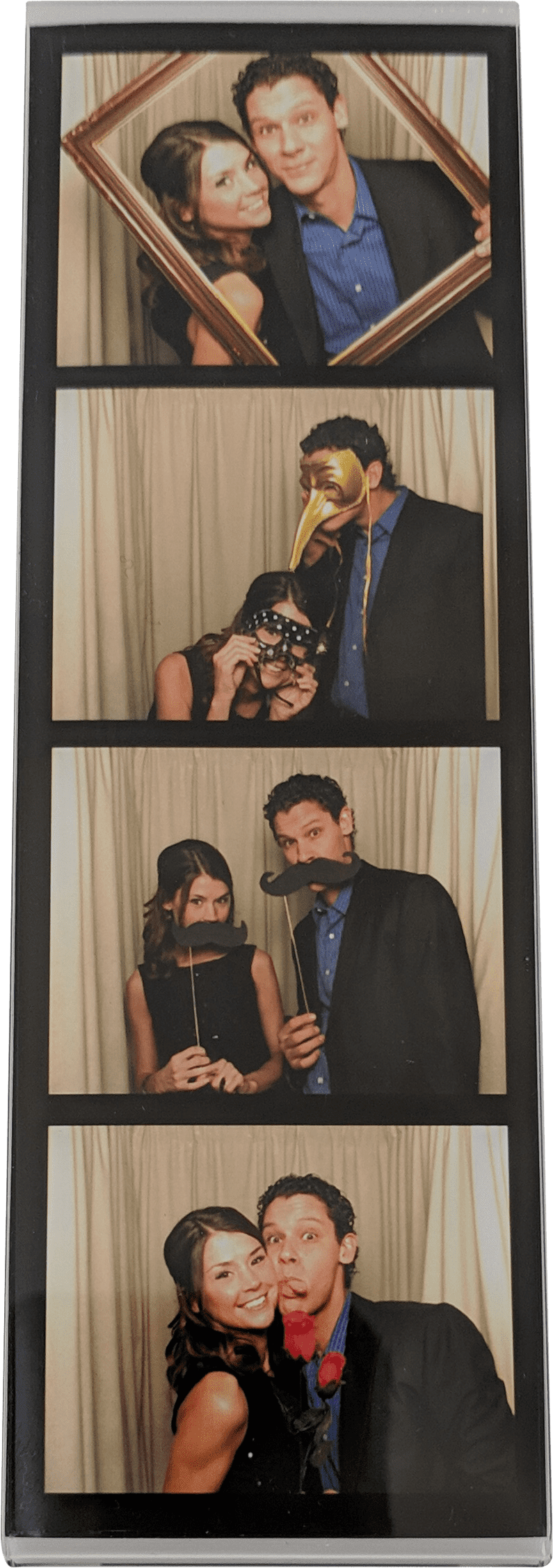 PHOTO BOOTH NOOK 2x6 Acrylic Magnetic Photo Booth Frame & Insert, Set of 100