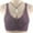 Bras for women plus size-Purple, variant on Homenesgenics Bras for Women Sports Bra Casual Sexy Front Button Shaping Cup Shoulder Strap Underwire Bra Plus Size Extra-Elastic Wirefree Purple 50