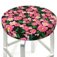 thumbnail image 3 of Picia Blooming Meadow Pattern Round Stool Covers Comfy Seat Covers Stretch Removable Washable Chair Slipcover Round Bar Chair Cushion Cover-13 inch, 3 of 7