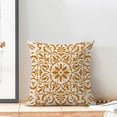 thumbnail image 3 of Fall Orange Boho Pillow Covers 18x18 Inch 2 Pcs,Vintage Bohemian Carpet Style Decorative Throw Pillows for Couch,Flower Print Farmhouse Decor Pillowcase Linen Cushion Cover for Bed Sofa, 3 of 6
