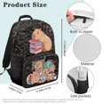 thumbnail image 7 of HUIACONG Capybara School Backpack for Boys Girls Ages 6-18 Large Capacity Water-Resistant Bookbag for Elementary Middle High School Back to School Use, 7 of 7