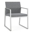 thumbnail image 1 of Fauteuil d'Invité pour Réception et Salle d'Attente en Soins de Santé Gansett / Acier Argenté / Gris, 1 of 5