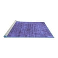 thumbnail image 2 of Ahgly Company Machine Washable Indoor Rectangle Abstract Blue Modern Area Rugs, 6' x 9', 2 of 4