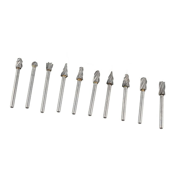 Tungsten Steel Grinding Head,10Pcs Carbide Burr Set Dremel Accessories Dremel Wood Carving Bits Tailored for Perfection