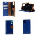 thumbnail image 3 of TopSave Goospery CANVAS Card Holder Fabric Folio Wallet Flip Case For iPhone 14 Pro Max (6.7"), Blue, 3 of 3