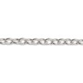 thumbnail image 2 of Sterling Silver 6.8mm Oval Cable Chain (24 X 6.8) Made In India qfc97-24, 2 of 5