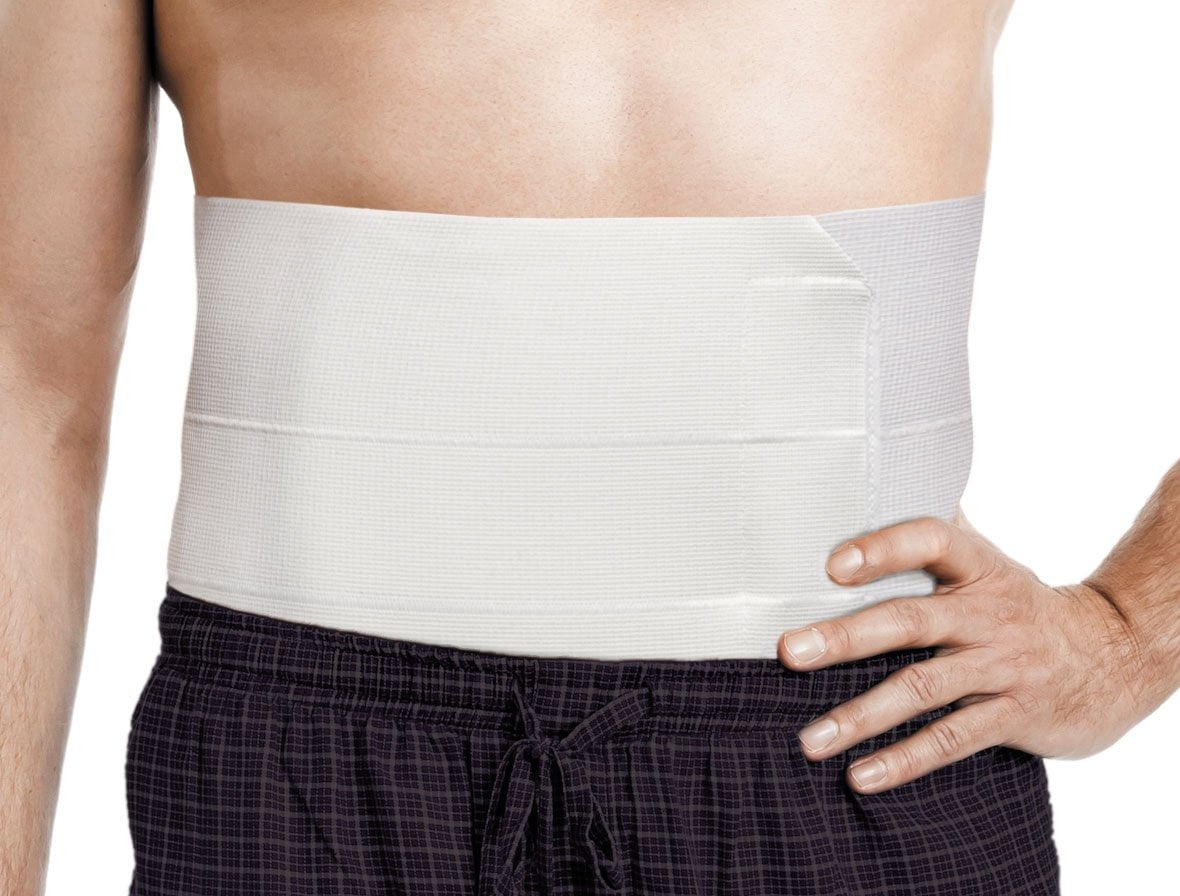 Mueller Surgical Binder & Abdomen Support, White, Small/Medium