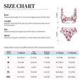 thumbnail image 4 of Kdxio Lilies Flowers Print Women's 2 Piece High Waisted Wrap Spaghetti Strap Summer Swimsuit Bikini Set-Small, 4 of 7