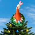 thumbnail image 4 of Easter Tree Topper Decorative Ornament with Festive Spring Bunny and Colorful Egg Designs for Holiday Celebration Easter Decoration, 4 of 7
