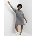 thumbnail image 6 of Hanes Originals Women's Soft Brushed Fleece Hoodie Dress Charcoal Heather XL, 6 of 6