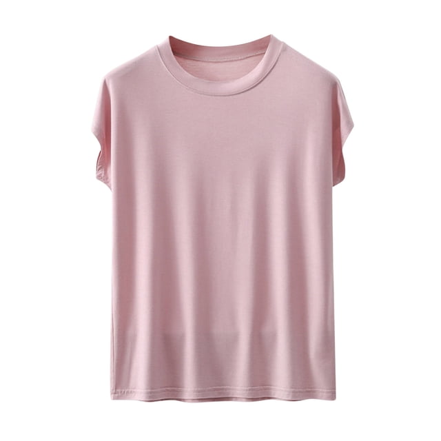 Liquidation! T-Shirt Grande Taille pour Femmes, Blouse à Manches Courtes d'Été pour Femmes, Chandails en Molleton à Col Rond Surdimensionnés pour Femmes, Sweat à Col Roulé en Velours