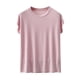 thumbnail image 2 of Karight Womens Cotton T Shirts Soft Comfy Round Neck Cap Sleeve Shirts Summer Casual Loose Fit Lounge Tops Plain Basic Tees, 2 of 9