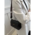 thumbnail image 3 of 1pc Women's Fashionable Elegant Single Shoulder Bag With Flap, Solid Color, Suitable For Date And Street Outing, 3 of 5
