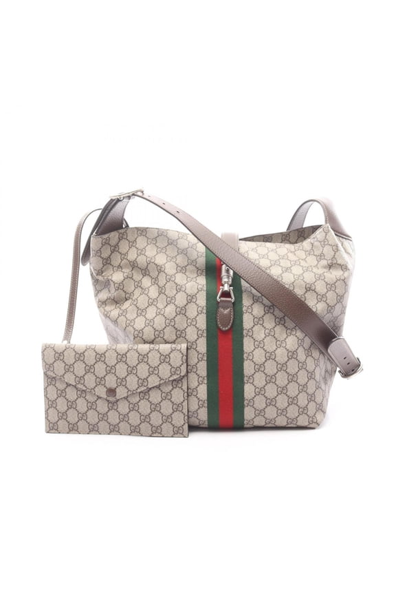 Pre-Owned Gucci Jackie 1961 Medium Crossbody Shoulder Bag/Handbag, Coated Canvas and Leather,...