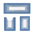 thumbnail image 2 of Tuvgenk 3 Piece Bathroom Rug Set Water Absorbing Non Slip Bath Rug Set Washable Large Bath Mat Set for Bathroom Floor(Blue,47x16,24x16,20x16 inch), 2 of 7