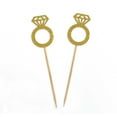 thumbnail image 3 of Darling Souvenir, Wedding Engagement Ring Cupcake Toppers, Party Dessert Decorations - Pack Of 20, 3 of 3